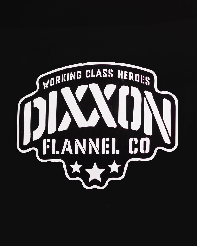 Stencil 12" Die Cut Sticker - Dixxon Flannel Co.