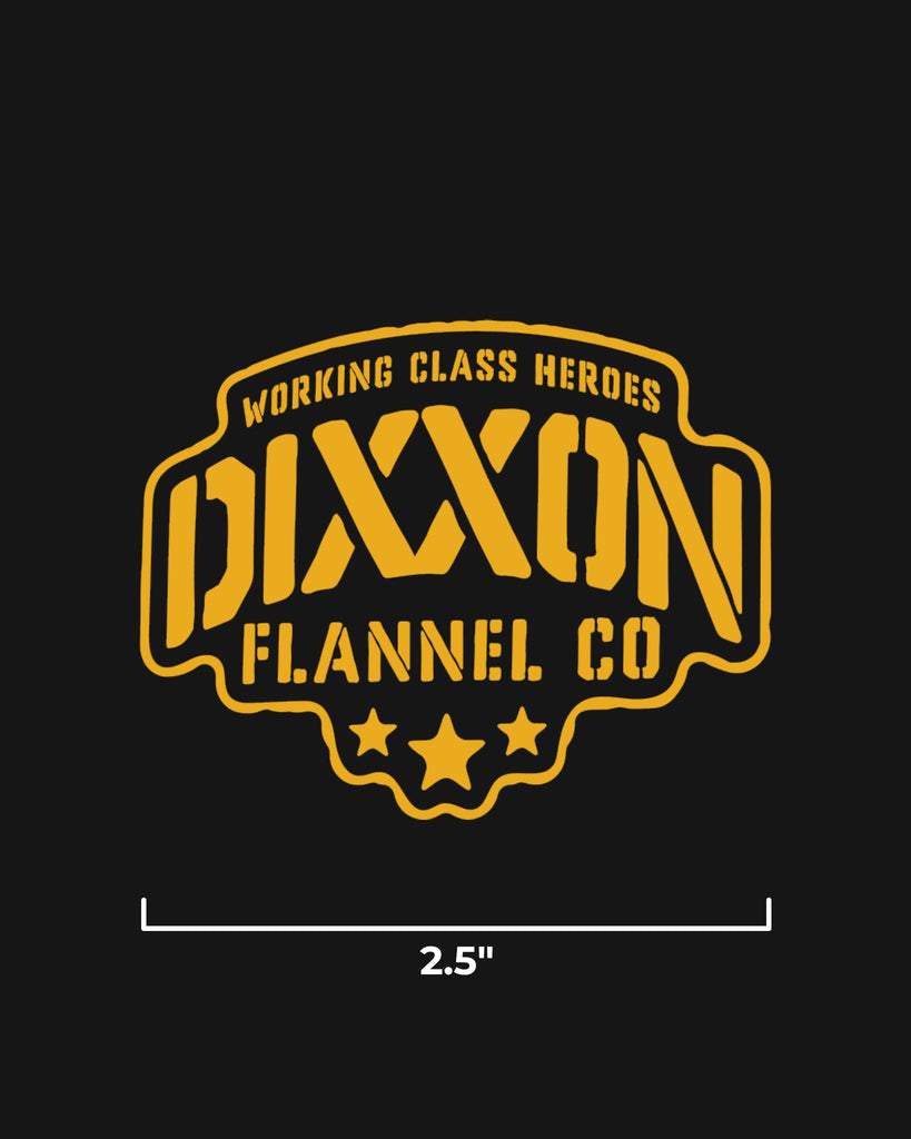 Stencil 2.5" Die Cut Sticker - Dixxon Flannel Co.