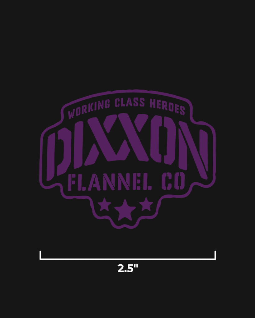 Stencil 2.5" Die Cut Sticker - Dixxon Flannel Co.