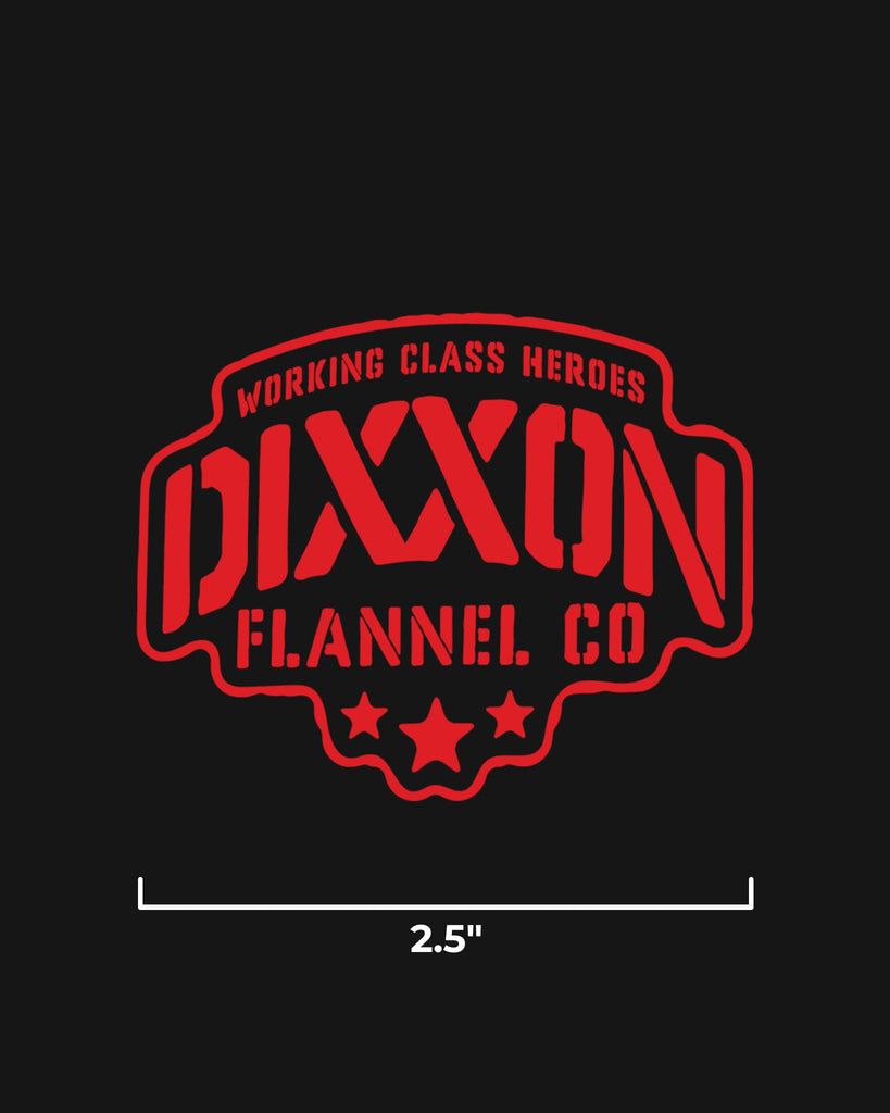 Stencil 2.5" Die Cut Sticker - Dixxon Flannel Co.