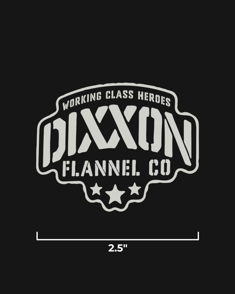 Stencil 2.5" Die Cut Sticker - Dixxon Flannel Co.