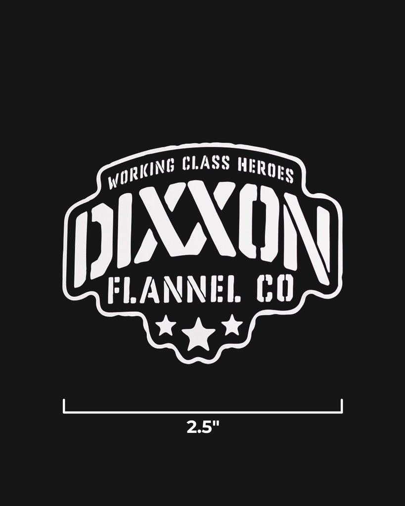 Stencil 2.5" Die Cut Sticker - Dixxon Flannel Co.