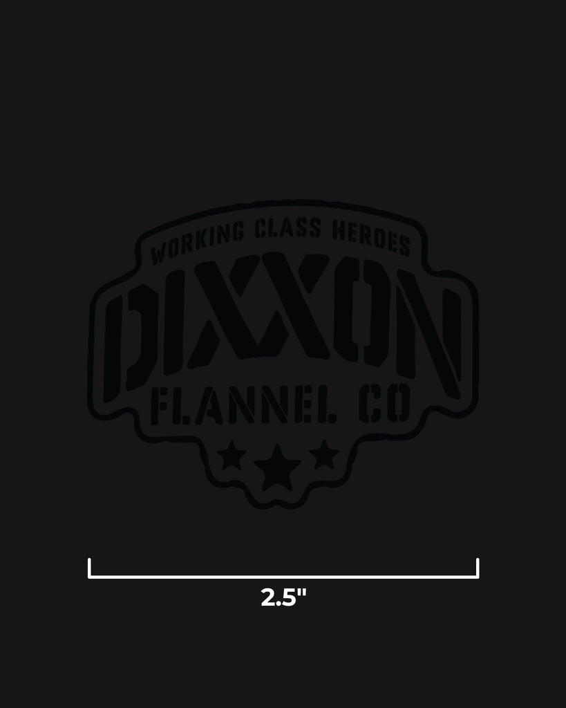 Stencil 2.5" Die Cut Sticker - Dixxon Flannel Co.