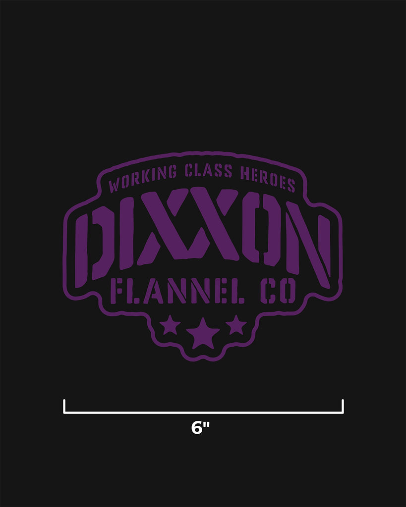 Stencil 6" Die Cut Sticker - Dixxon Flannel Co.