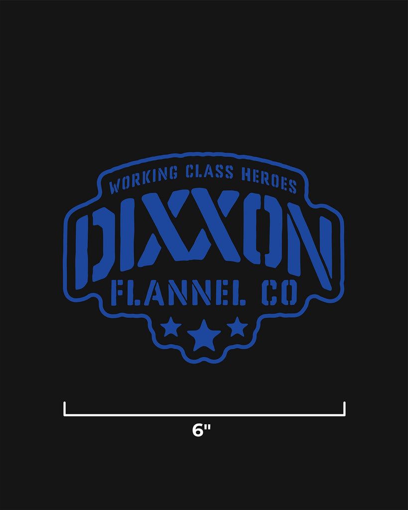 Stencil 6" Die Cut Sticker - Dixxon Flannel Co.