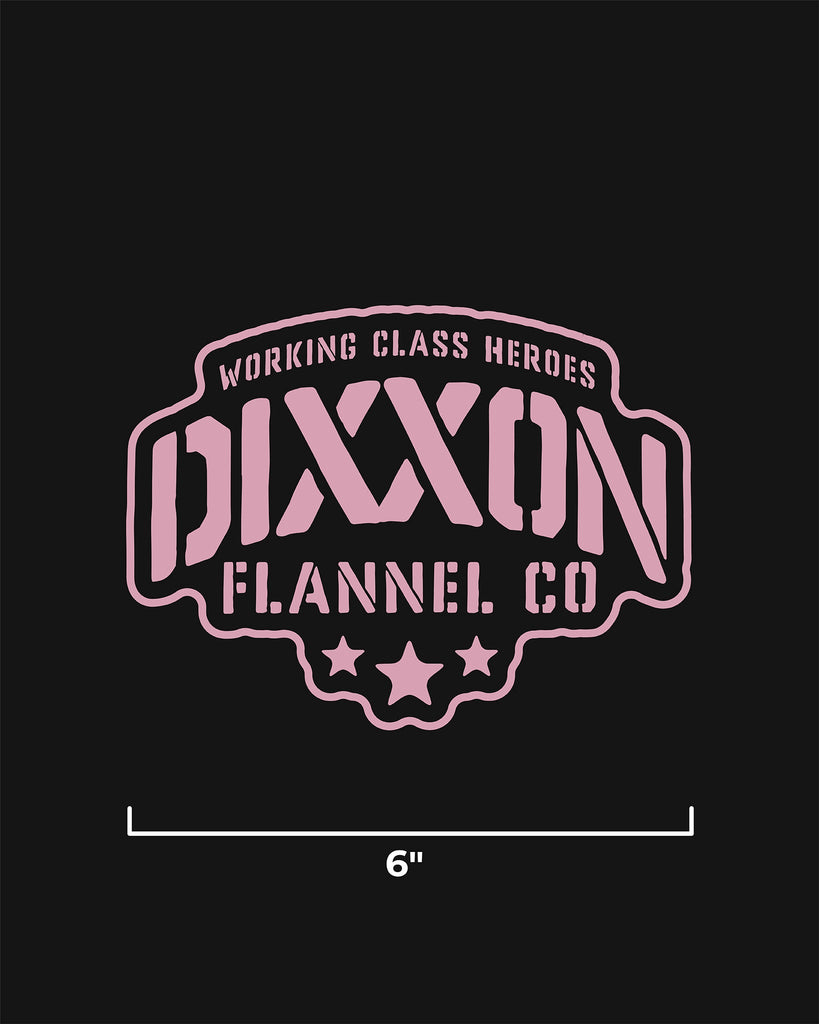 Stencil 6" Die Cut Sticker - Dixxon Flannel Co.