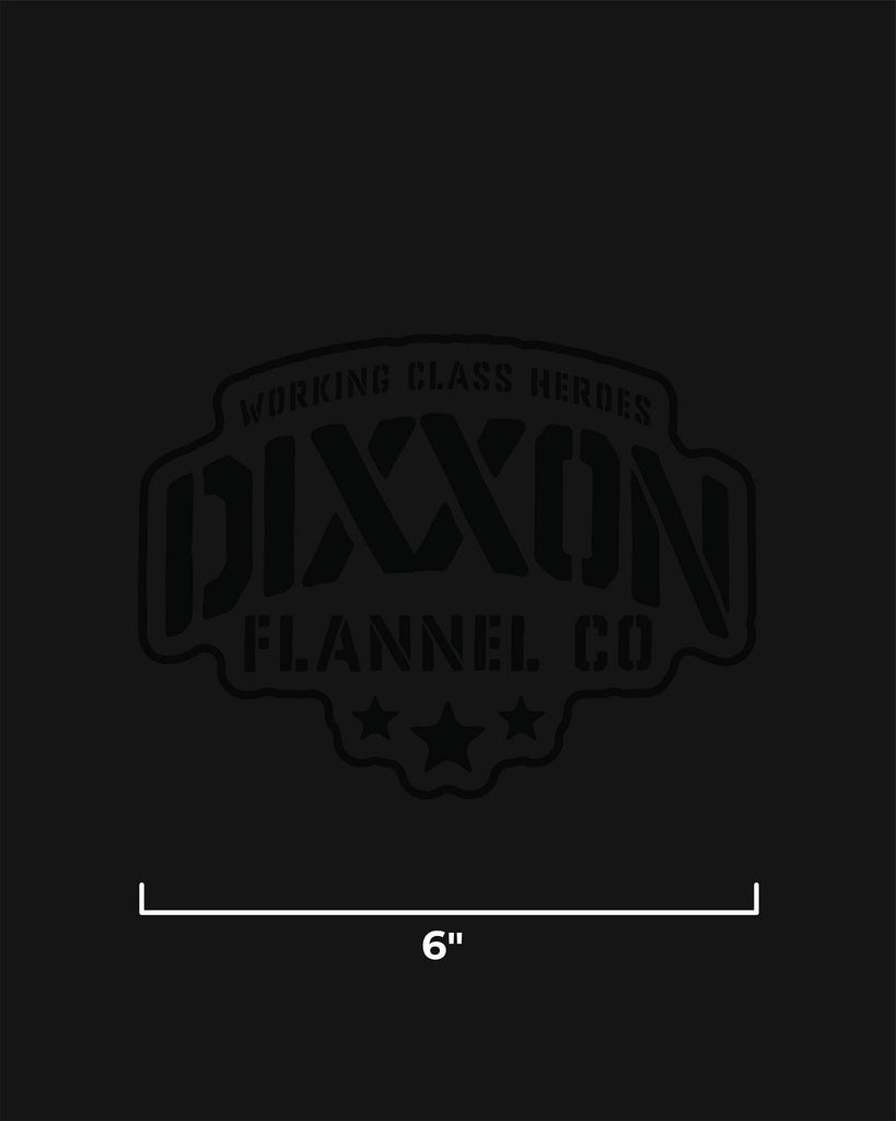 Stencil 6" Die Cut Sticker - Dixxon Flannel Co.