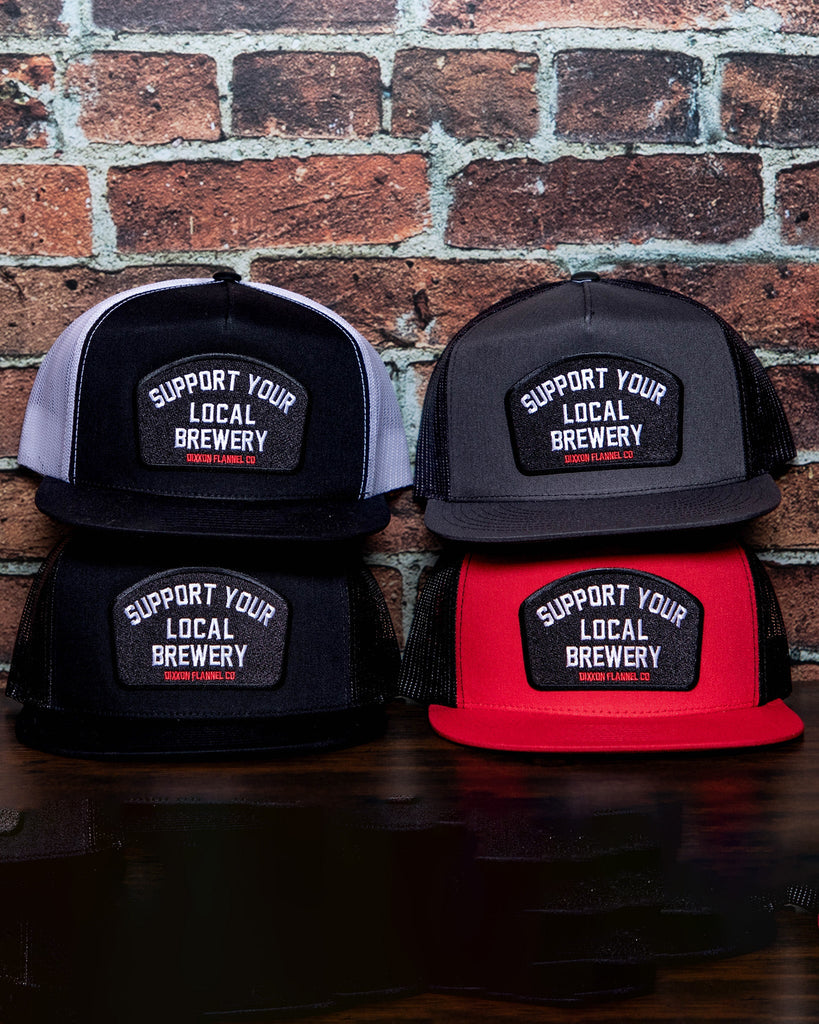 Support Your Local Brewery Flat Bill Trucker Snapback - Dixxon Flannel Co.