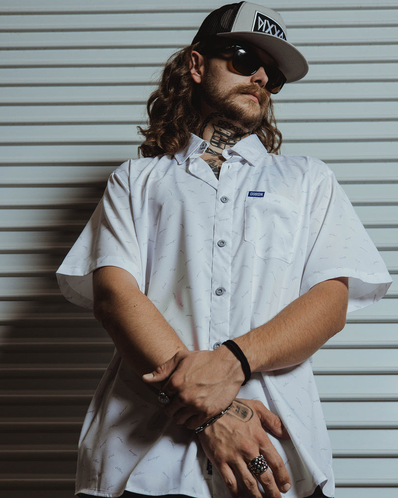 The F Word Short Sleeve - White & Gray - Dixxon Flannel Co.