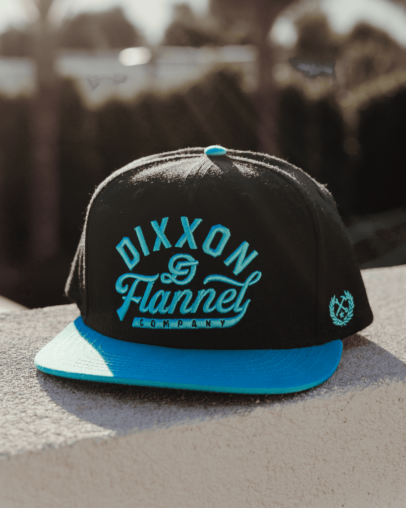 Tiffany Pastime Flat Bill Snapback - Black - Dixxon Flannel Co.