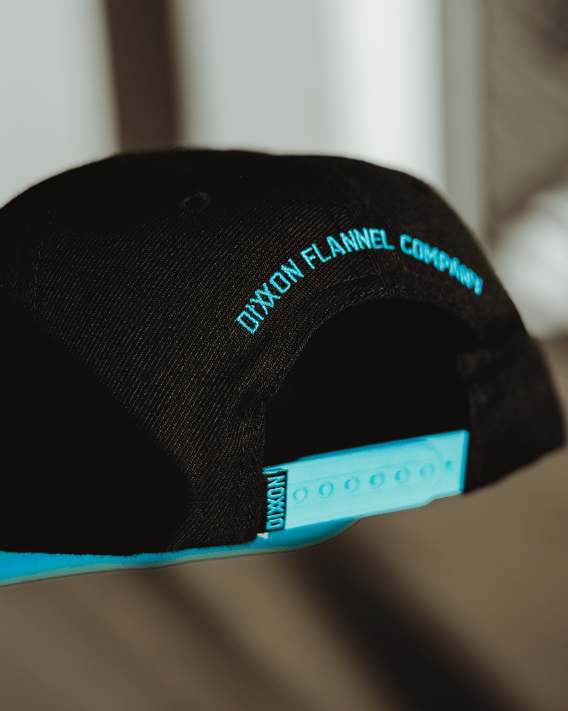 Tiffany Pastime Flat Bill Snapback - Black - Dixxon Flannel Co.