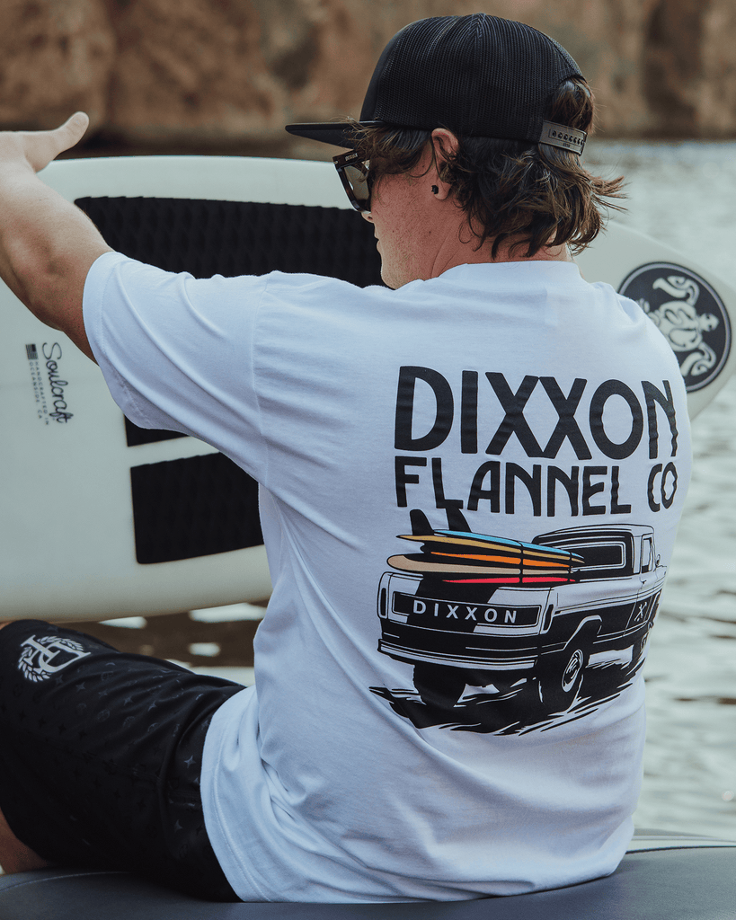 Wave Hunter T - Shirt - White - Dixxon Flannel Co.