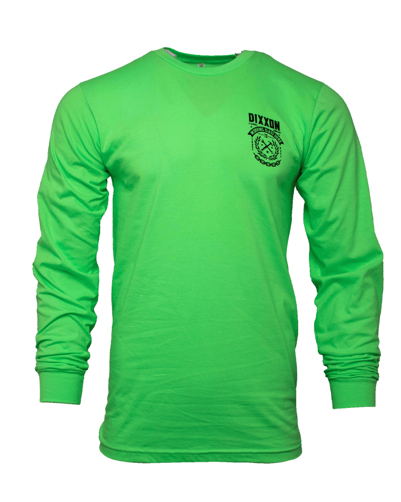 Weld Hi Vis Long Sleeve T - Shirt - Safety Green - Dixxon Flannel Co.