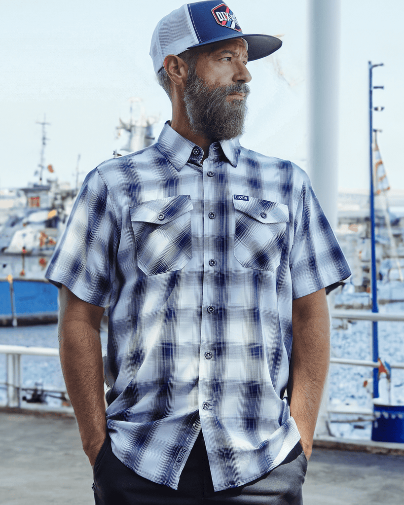 White Cap Bamboo Short Sleeve - Dixxon Flannel Co.