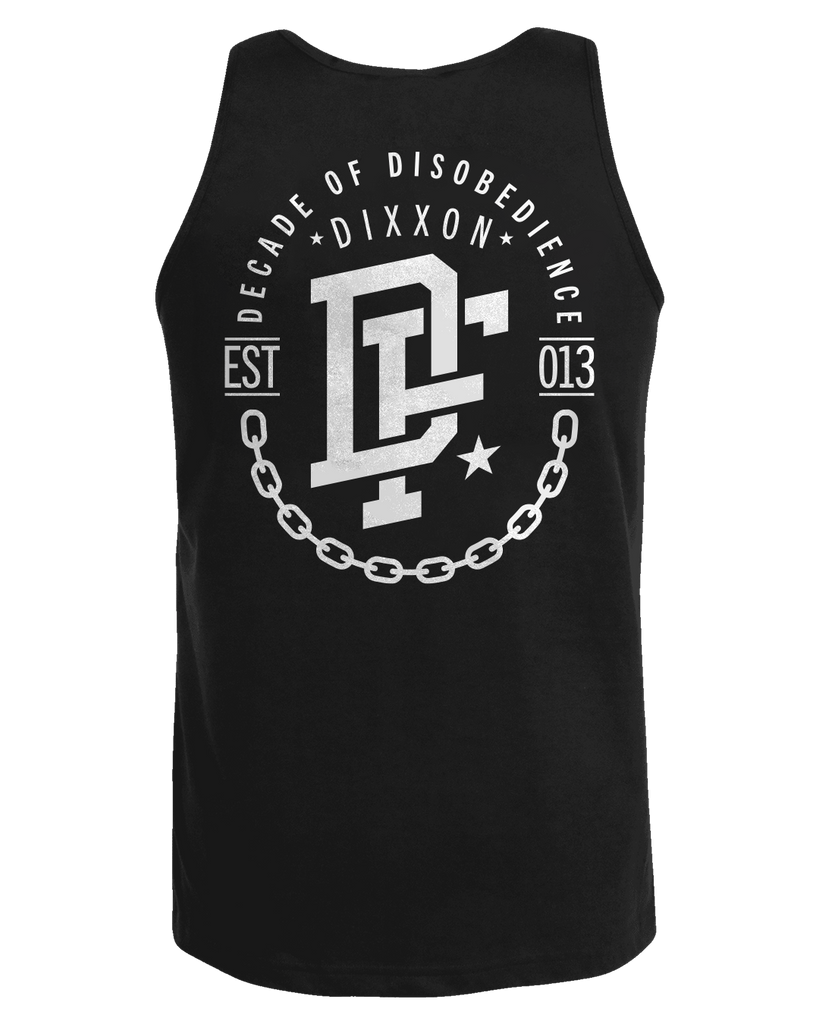 White Disobedience Tank - Black - Dixxon Flannel Co.