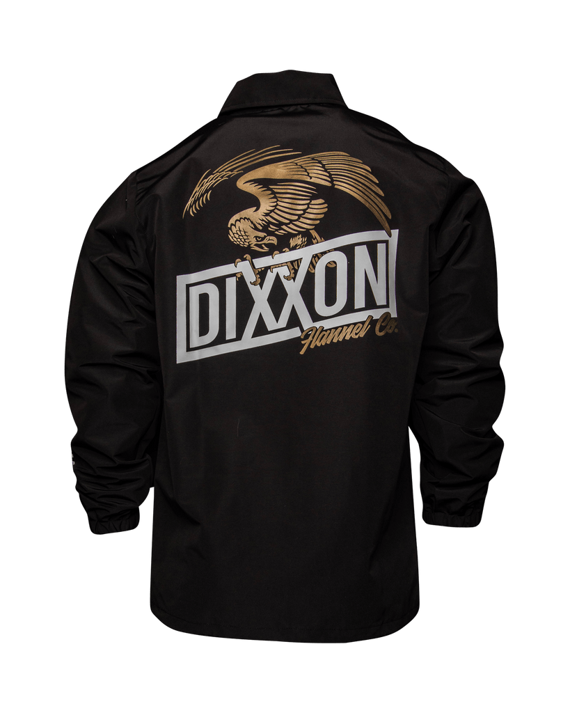 White & Gold Golden Eagle Coaches Jacket - Black - Dixxon Flannel Co.