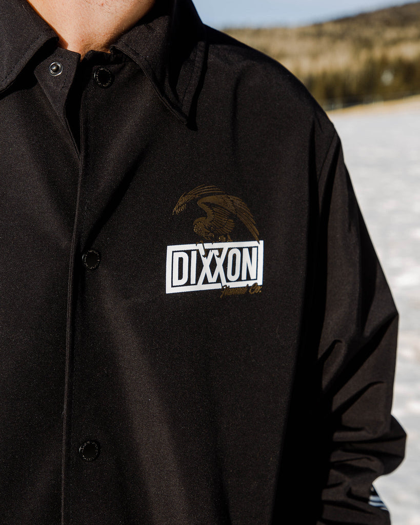 White & Gold Golden Eagle Coaches Jacket - Black - Dixxon Flannel Co.