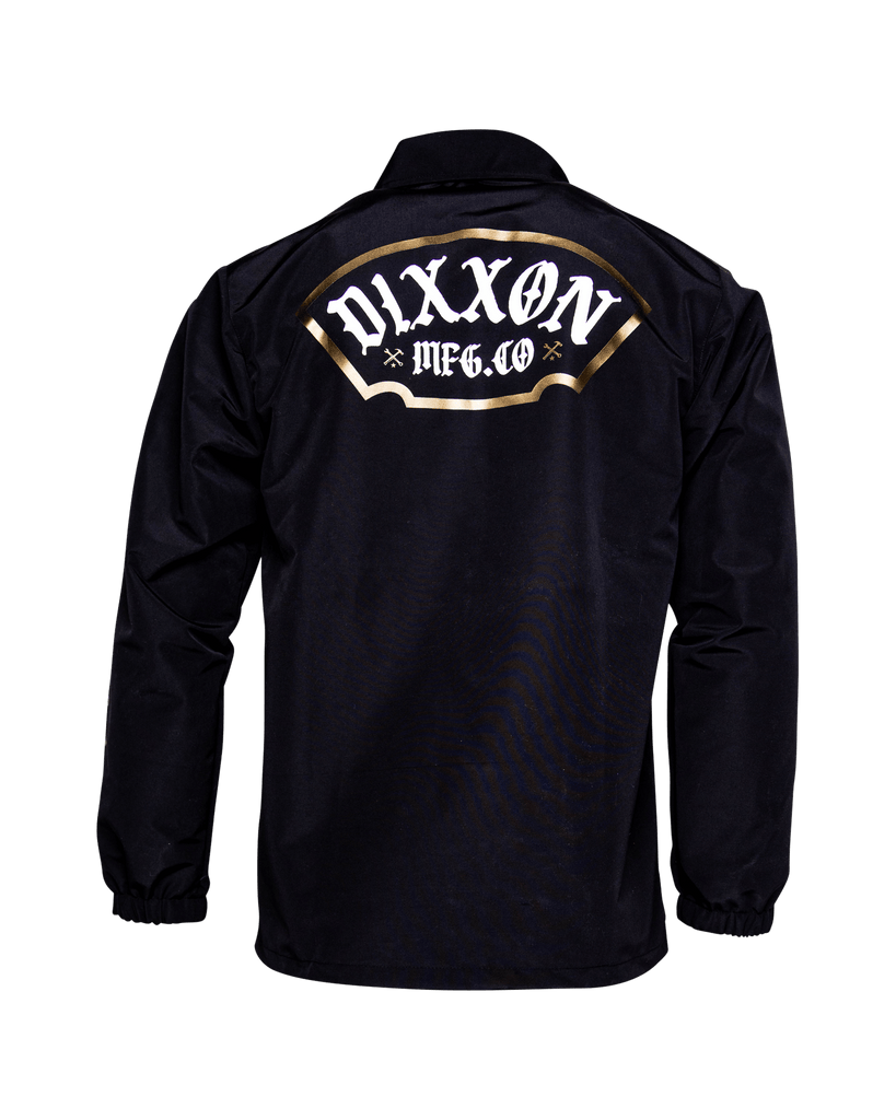 White & Gold Salty Patch Coaches Jacket - Black - Dixxon Flannel Co.