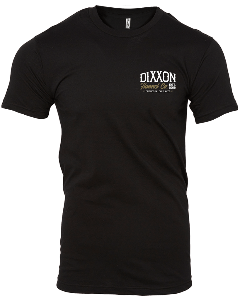 White & Gold So Low T - Shirt - Black - Dixxon Flannel Co.