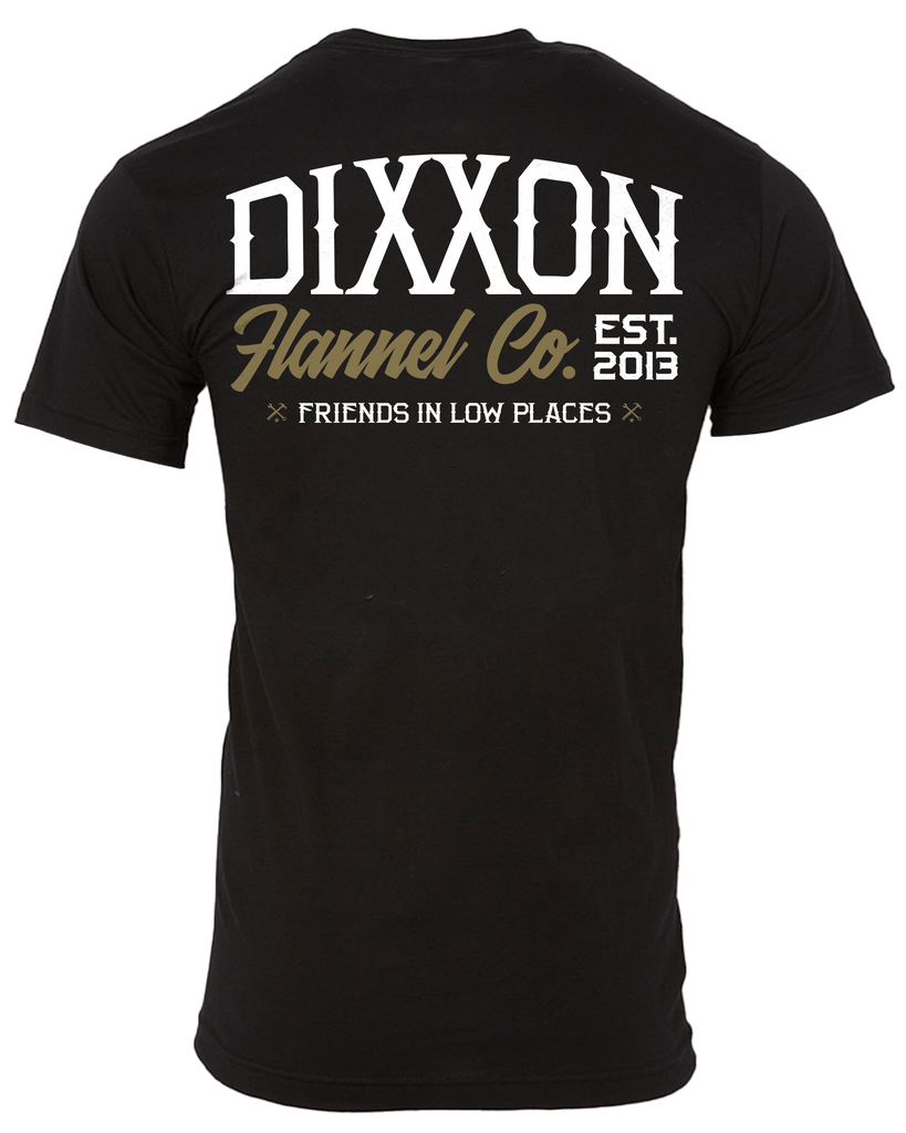 White & Gold So Low T - Shirt - Black - Dixxon Flannel Co.