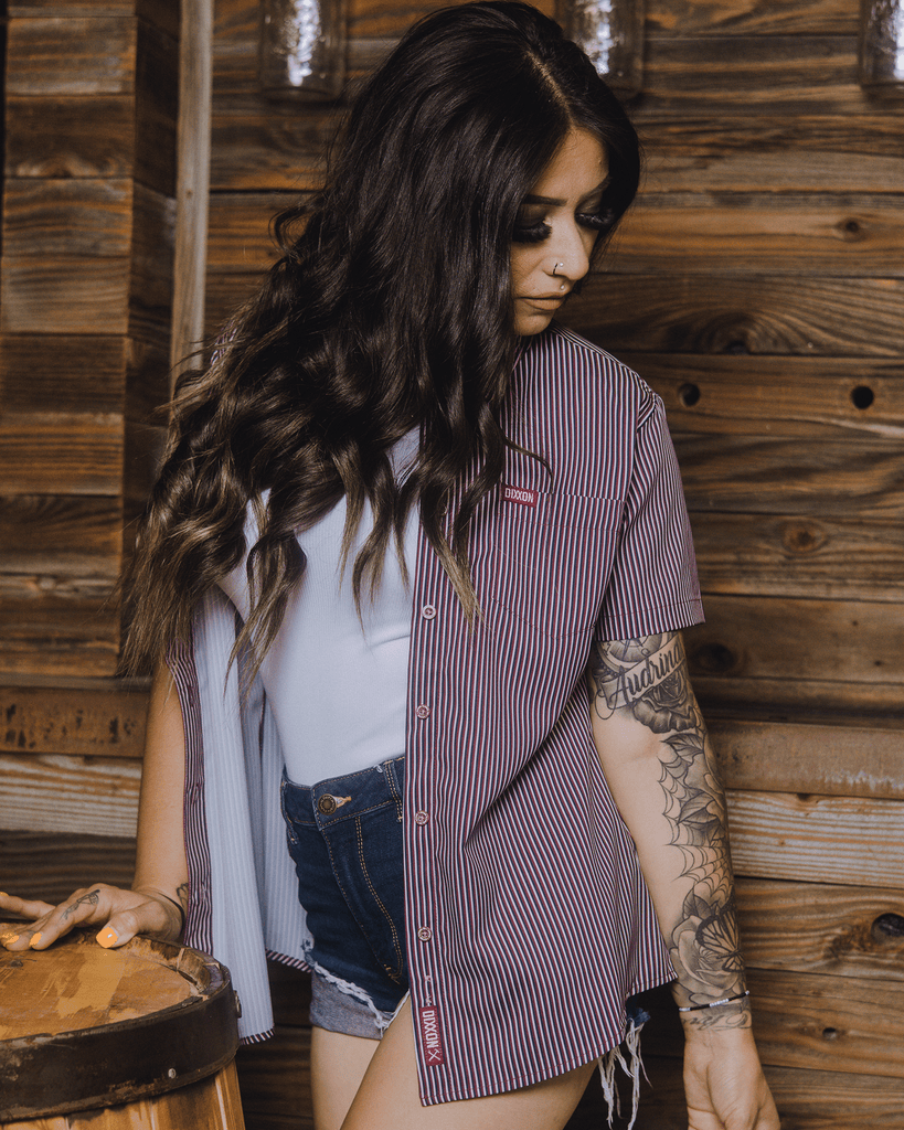 Women's Benny TS Short Sleeve - Maroon - Dixxon Flannel Co.