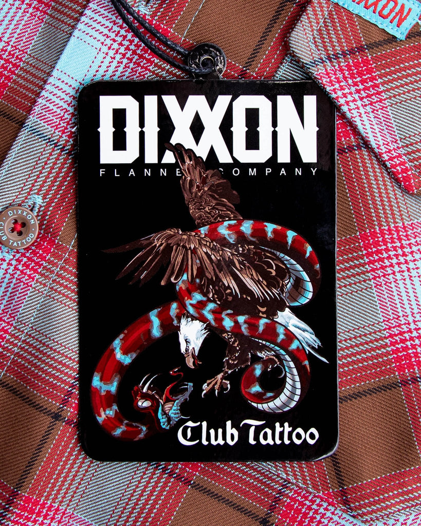 Women's Club Tattoo Snake & Eagle Flannel - Dixxon Flannel Co.