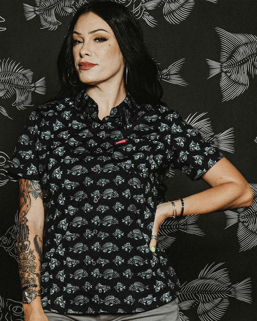 Women's Fishbonez Short Sleeve - Dixxon Flannel Co.