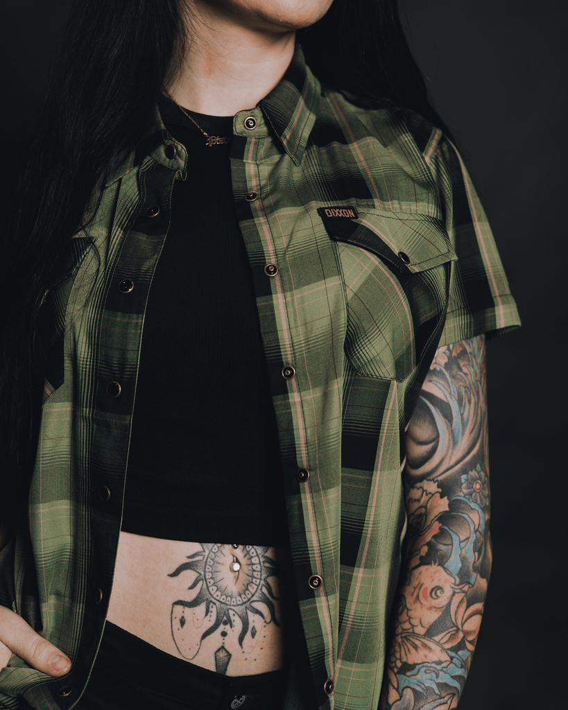 Women's Full Metal Jacket Bamboo Short Sleeve - Dixxon Flannel Co.