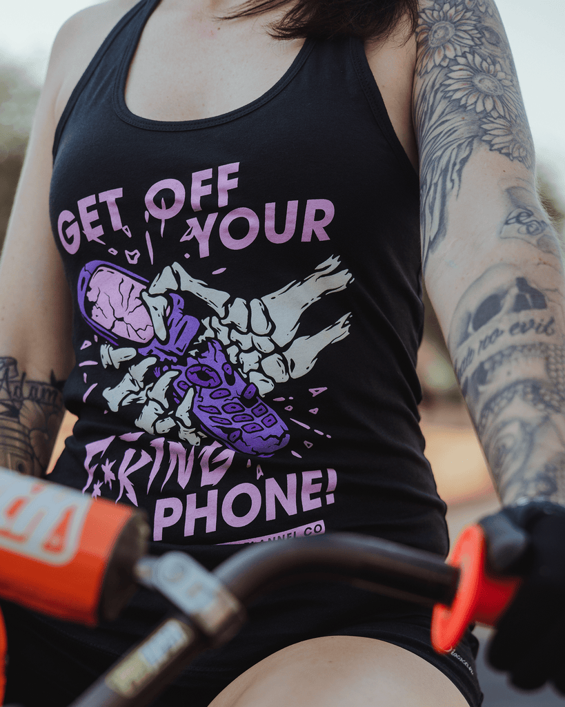 Women's Get off Your F**king Phone Tank - Dixxon Flannel Co.