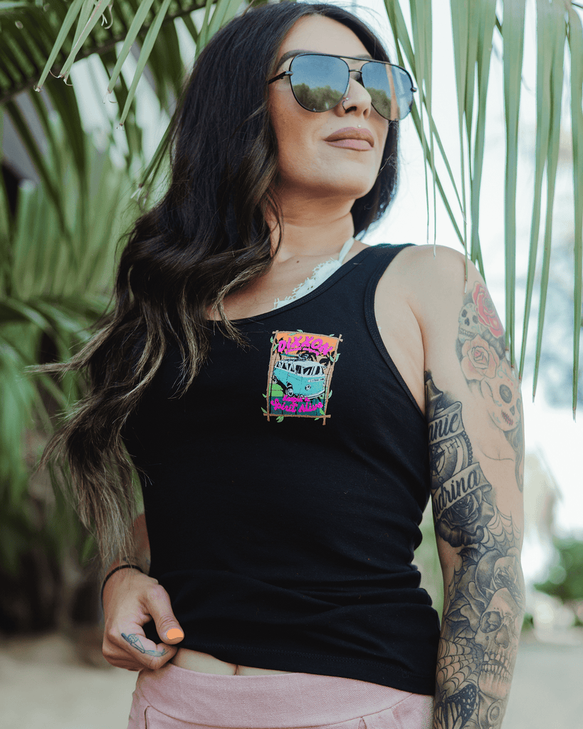 Women's Keepin' the Van Spirit Alive Fitted Tank - Black - Dixxon Flannel Co.