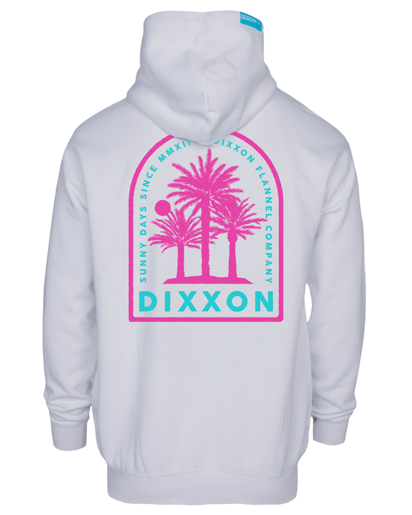 Women's Pink Sunny Days Zip Up - White - Dixxon Flannel Co.