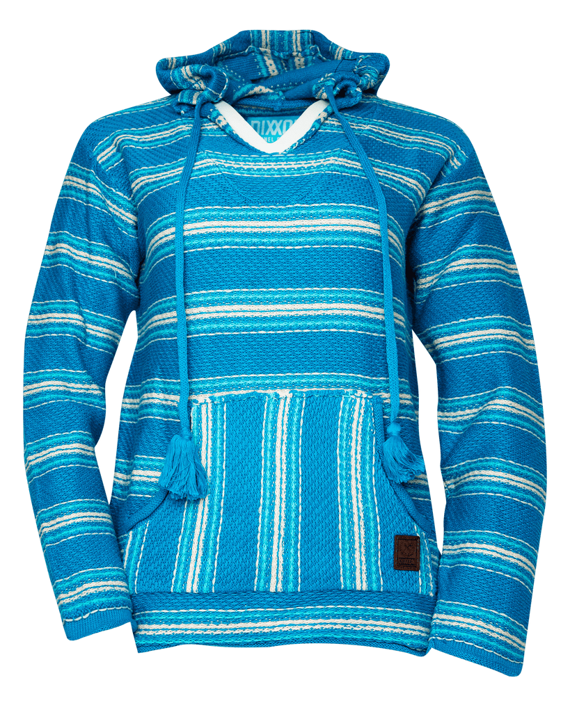 Women's Smuggler Hoodie - Blue & Green - Dixxon Flannel Co.