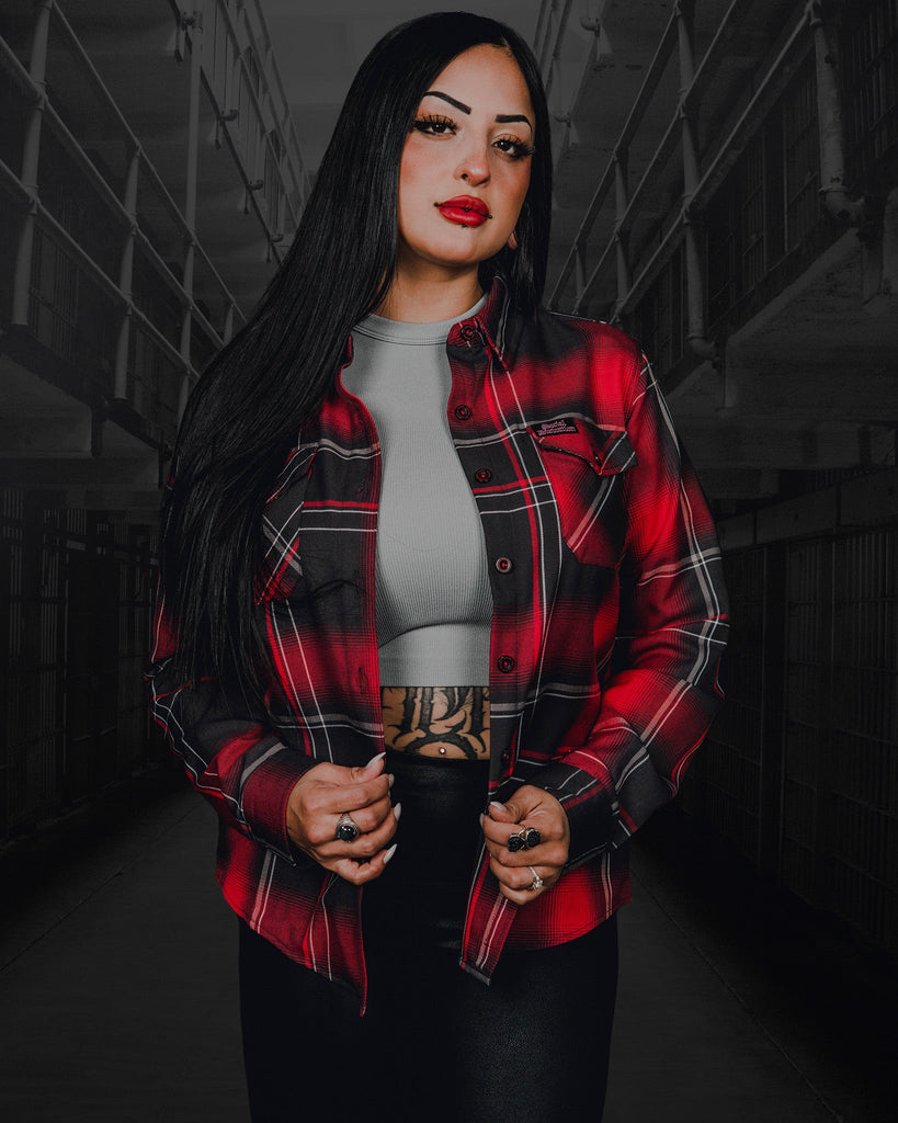 Women's Social Distortion Prison Bound Flannel - Dixxon Flannel Co.