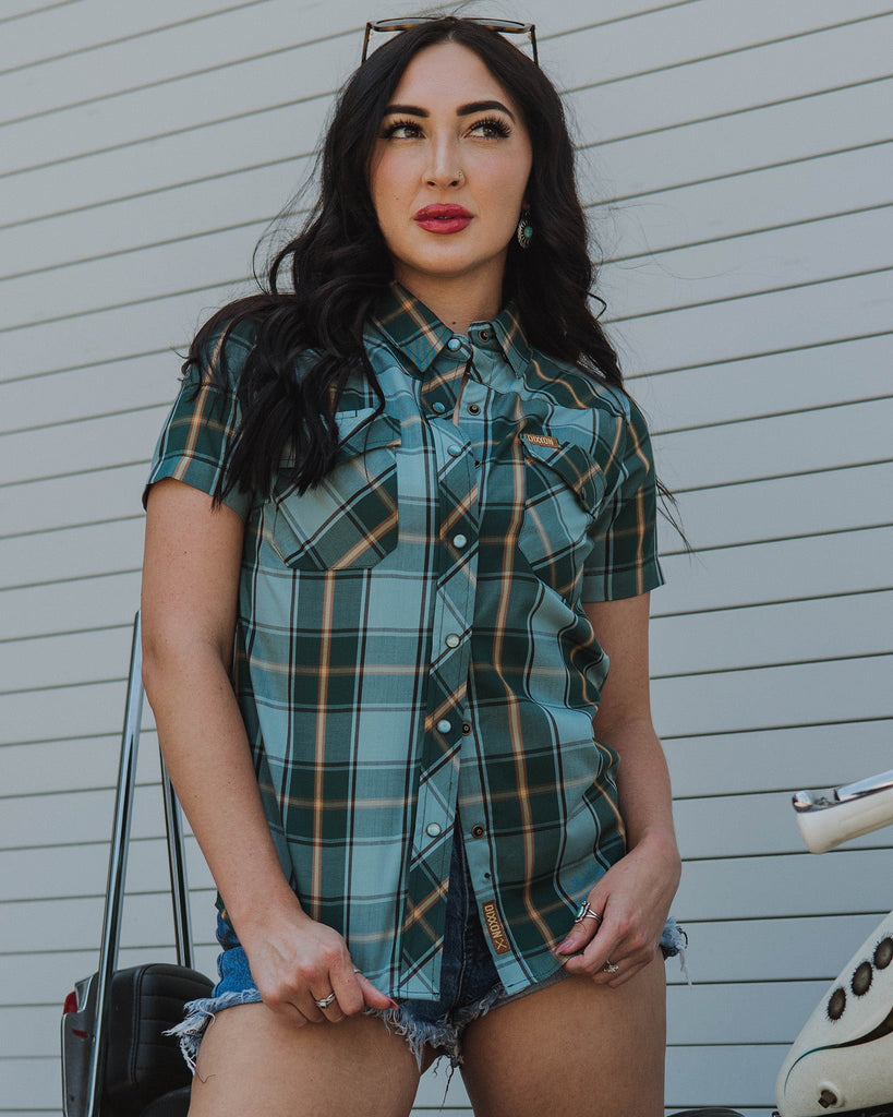 Women's The Silverton Bamboo Short Sleeve - Lasso - Dixxon Flannel Co.