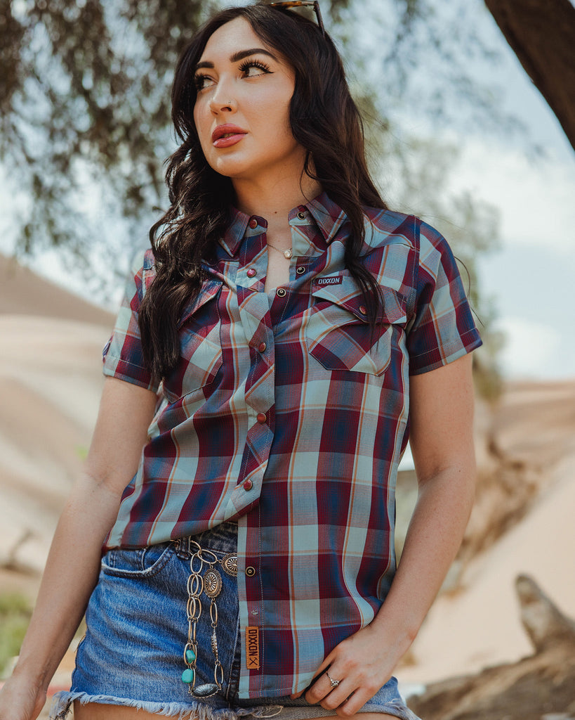 Women's The Stevensville Bamboo Short Sleeve - Lasso - Dixxon Flannel Co.