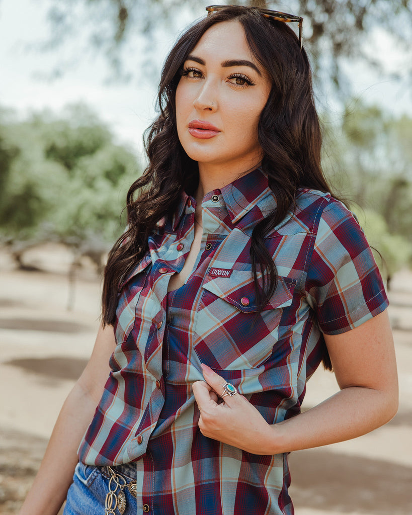 Women's The Stevensville Bamboo Short Sleeve - Lasso - Dixxon Flannel Co.