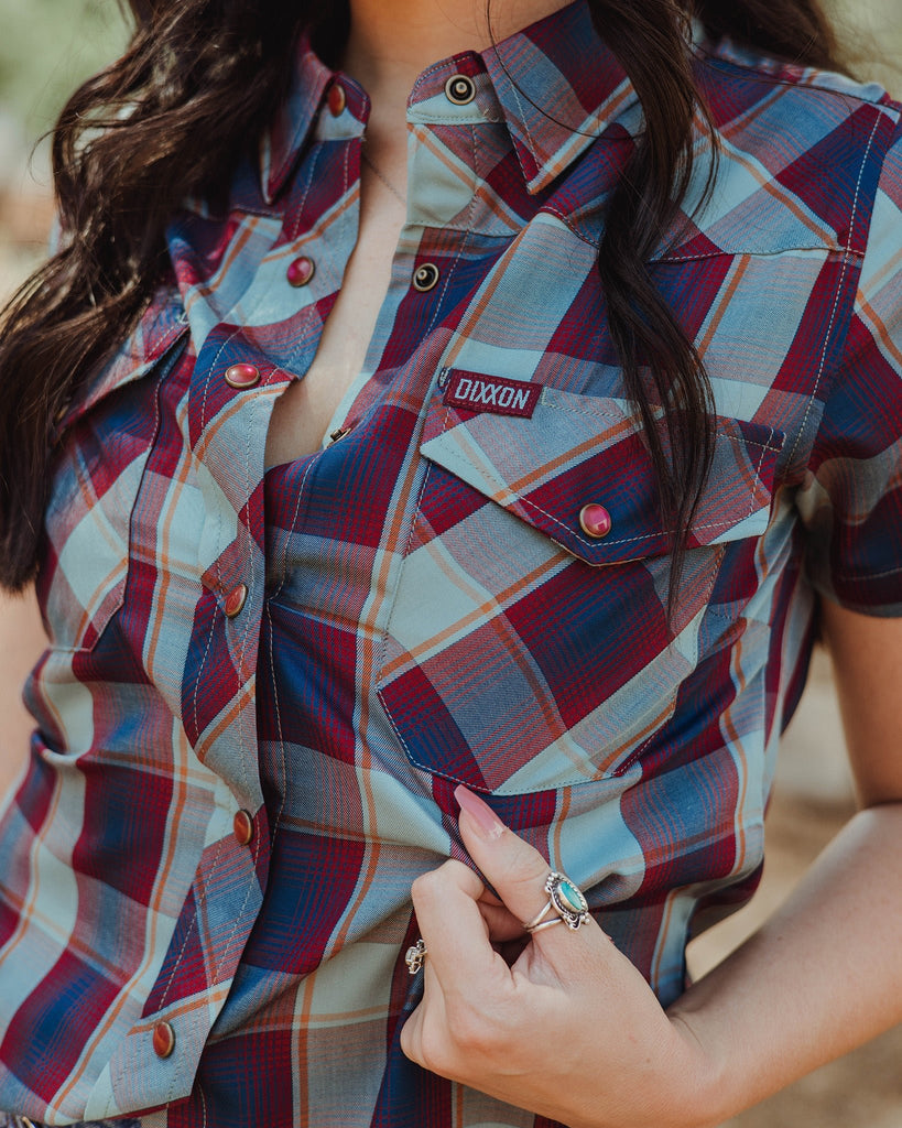 Women's The Stevensville Bamboo Short Sleeve - Lasso - Dixxon Flannel Co.