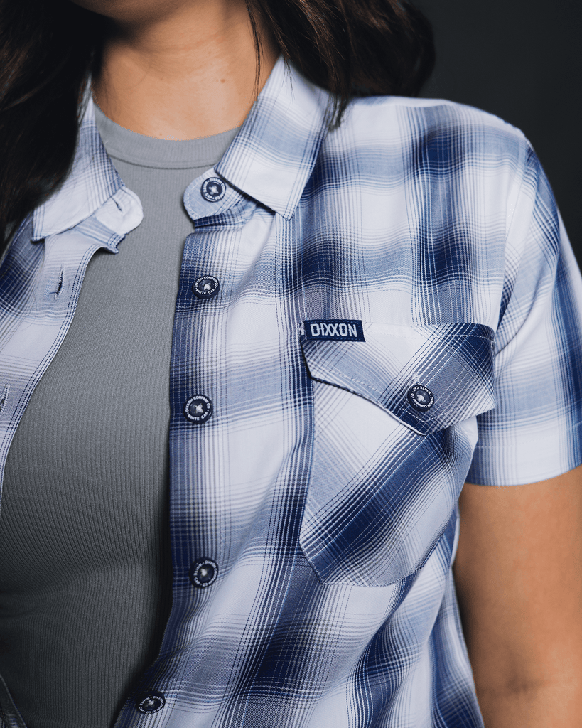 Women's White Cap Bamboo Short Sleeve - Dixxon Flannel Co.