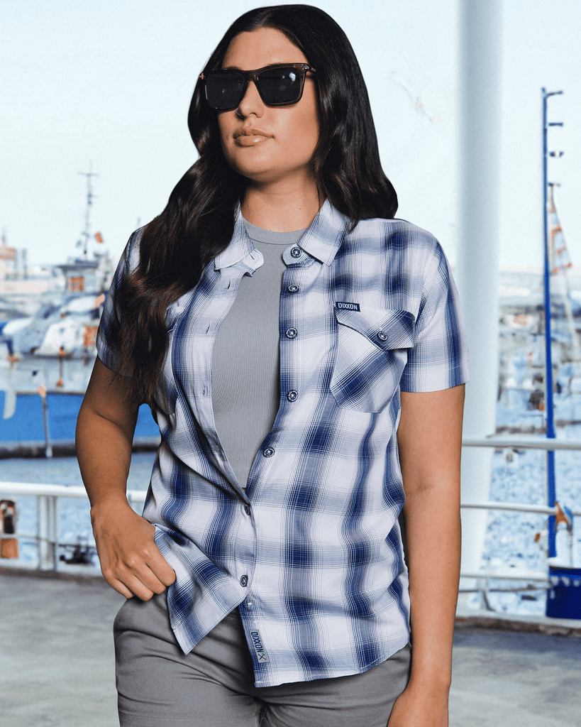 Women's White Cap Bamboo Short Sleeve - Dixxon Flannel Co.