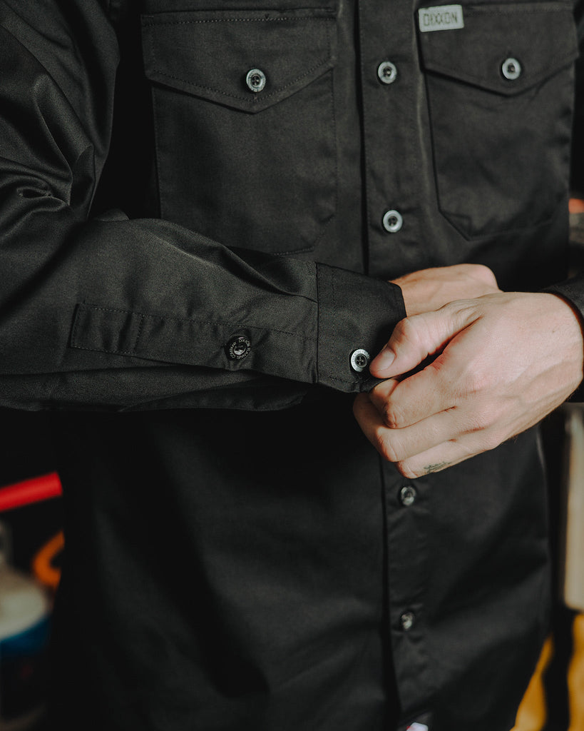 WorkForce Long Sleeve Work Shirt - Black - Dixxon Flannel Co.