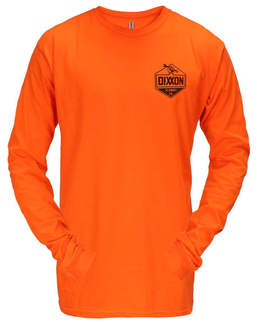 Working Class Hi Vis Long Sleeve T - Shirt - Safety Orange - Dixxon Flannel Co.