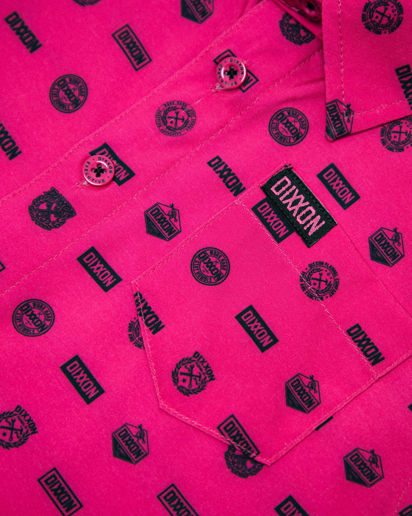 Youth Executive Short Sleeve - Pink - Dixxon Flannel Co.