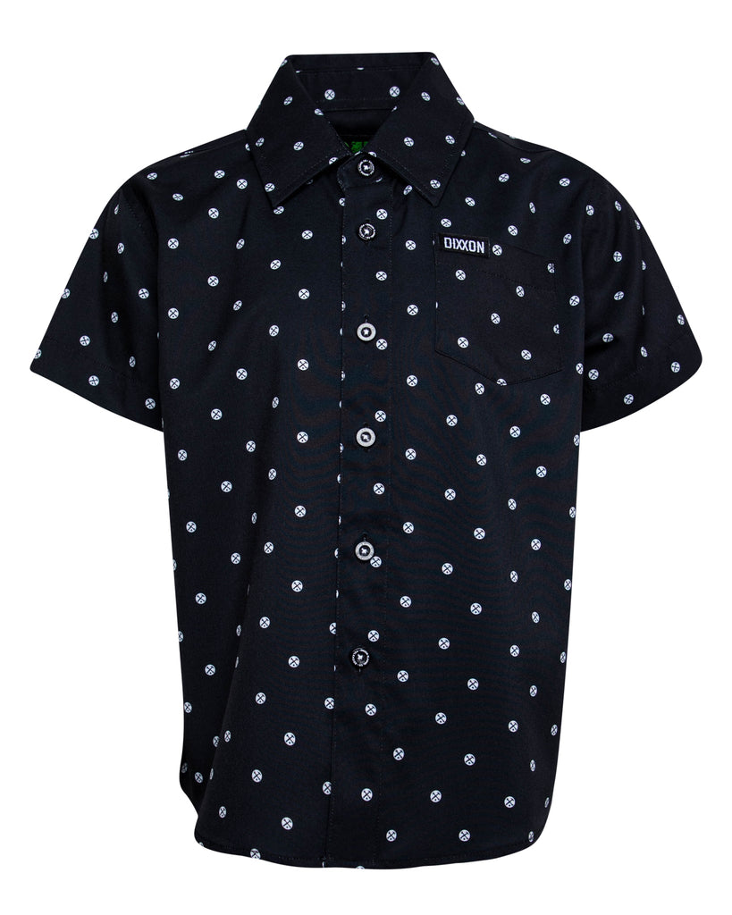 Youth Polkacide Short Sleeve - Black & White - Dixxon Flannel Co.