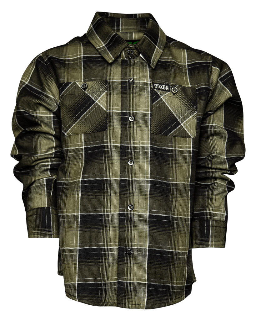 DIXXON “Gang Green” Flannel Youth selling Large