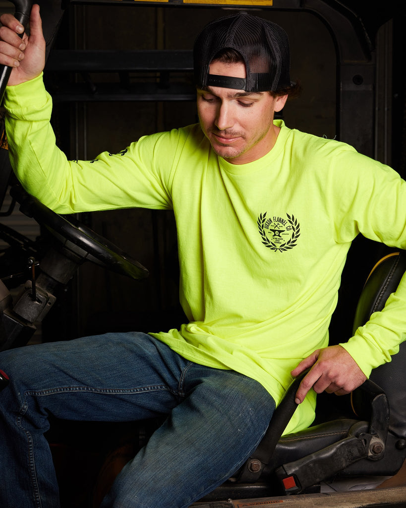 Approved Hi Vis Long Sleeve T-Shirt - Yellow - Dixxon Flannel Co.