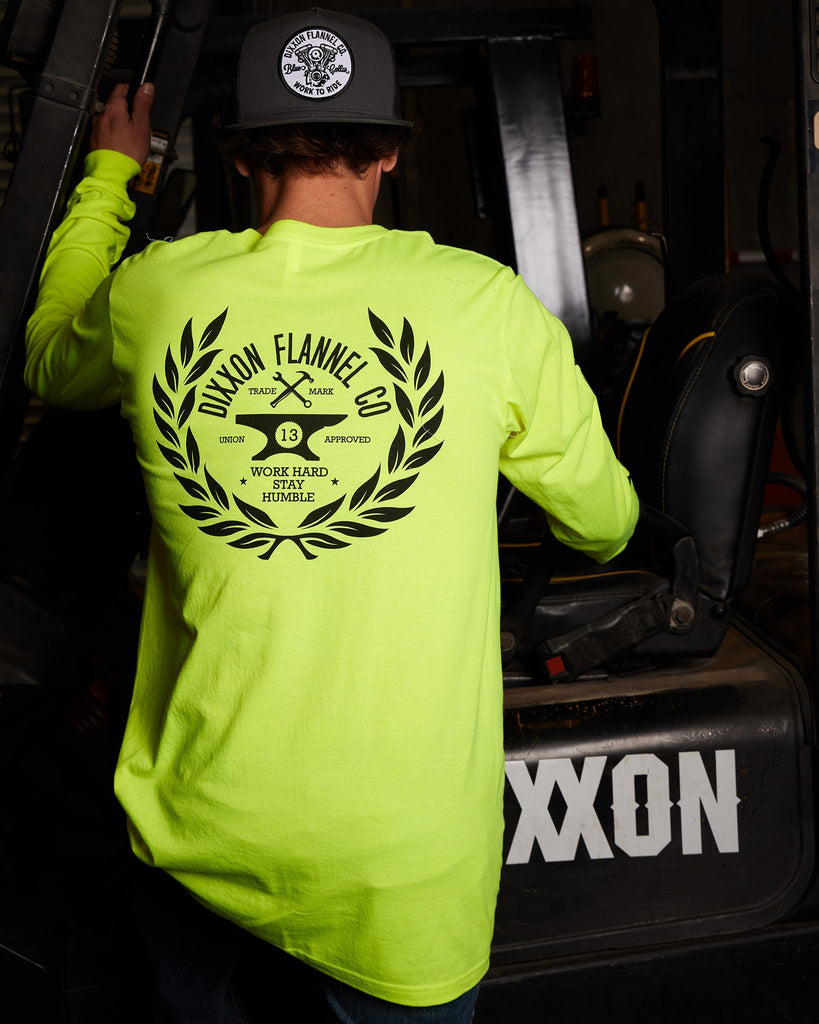 Approved Hi Vis Long Sleeve T-Shirt - Yellow - Dixxon Flannel Co.