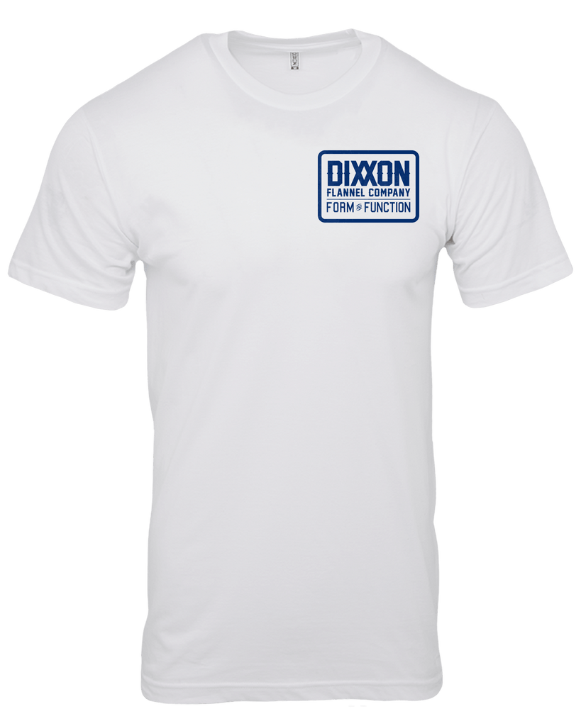 Classic T-Shirt - White & Navy - Dixxon Flannel Co.