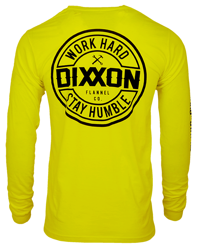 Corpo Hi Vis Long Sleeve T-Shirt - Yellow - Dixxon Flannel Co.