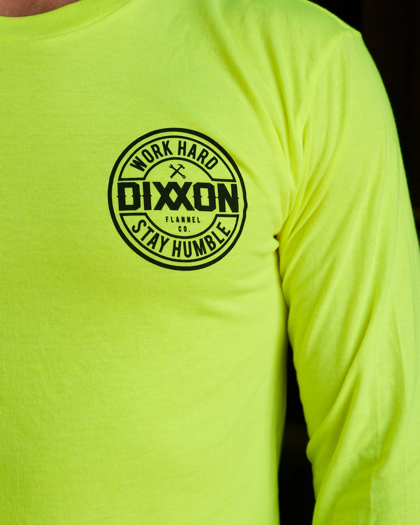 Corpo Hi Vis Long Sleeve T-Shirt - Yellow - Dixxon Flannel Co.