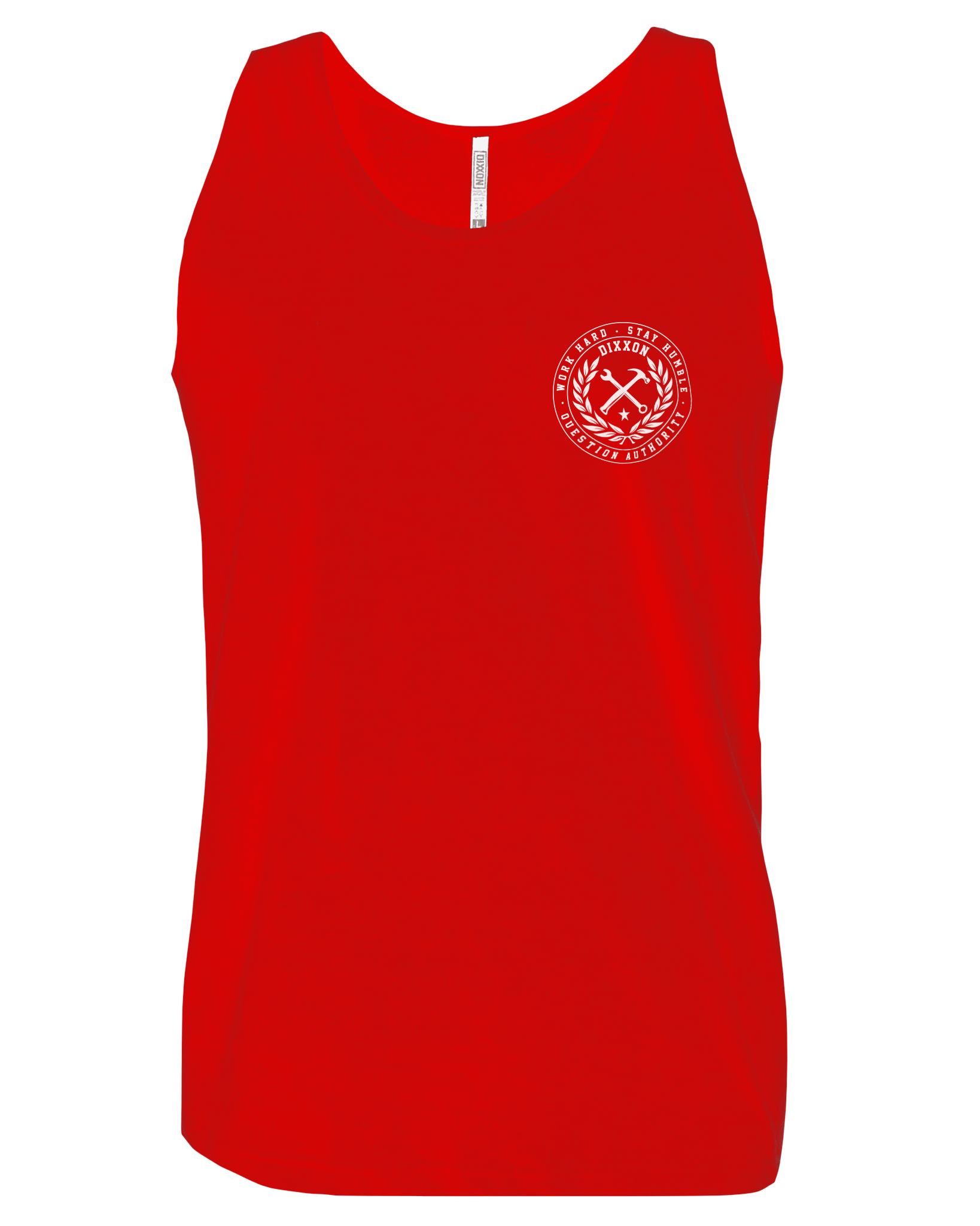 Men's Crested Tank - Red & White